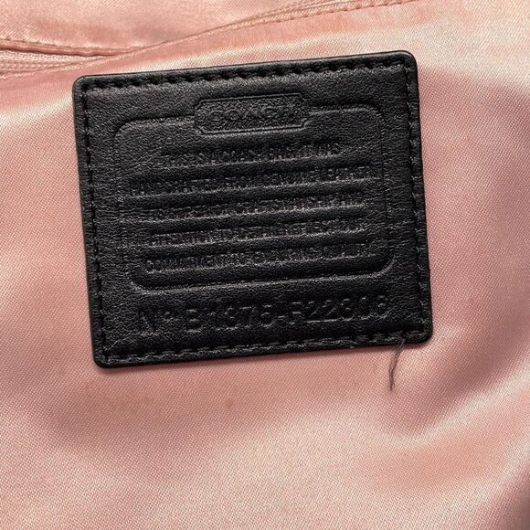 Coach‎ Shoulder Bag Large Black Kristin Leather Nickle HW Zip Clossure W COA - Picture 7 of 9